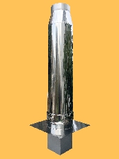 Bild Produkt Kaminverlängerung doppelwandig isoliert mit integriertem konischen Abschluss